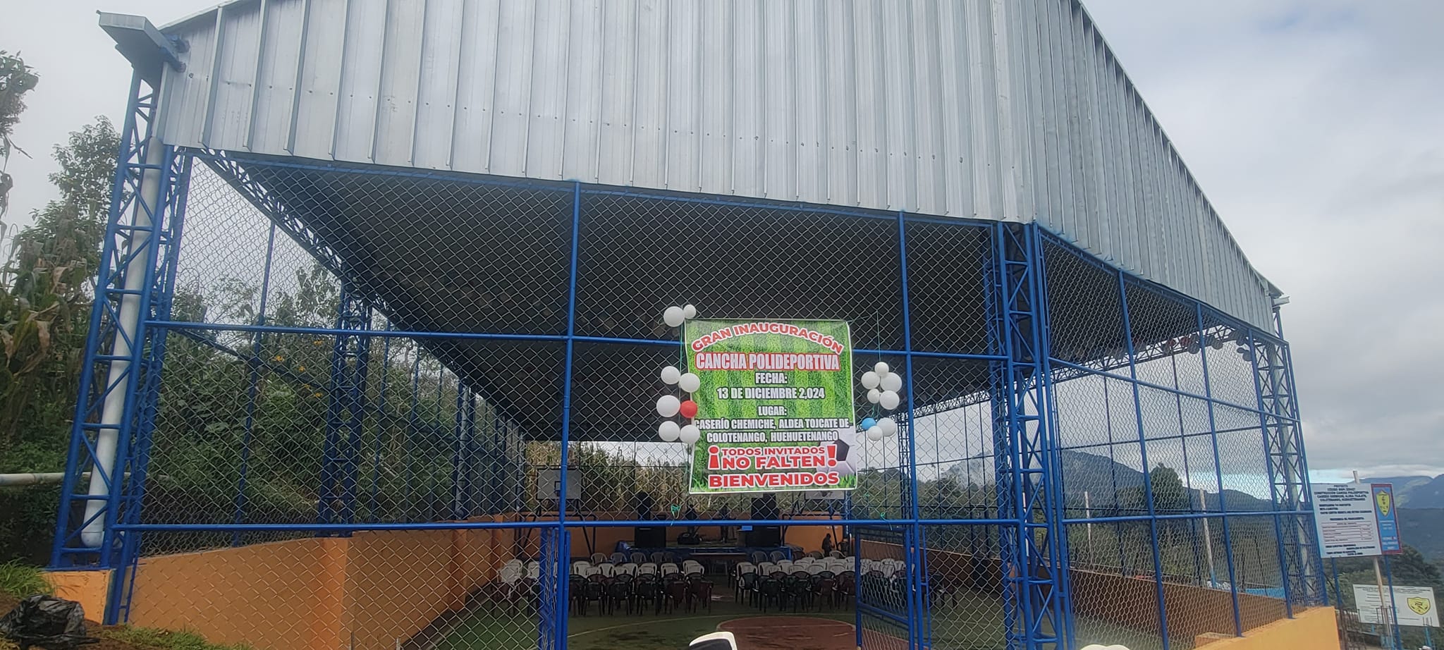 COLOTENANGO INAUGURA CANCHA POLIDEPORTIVA EN CASERÍO CHEMICHE